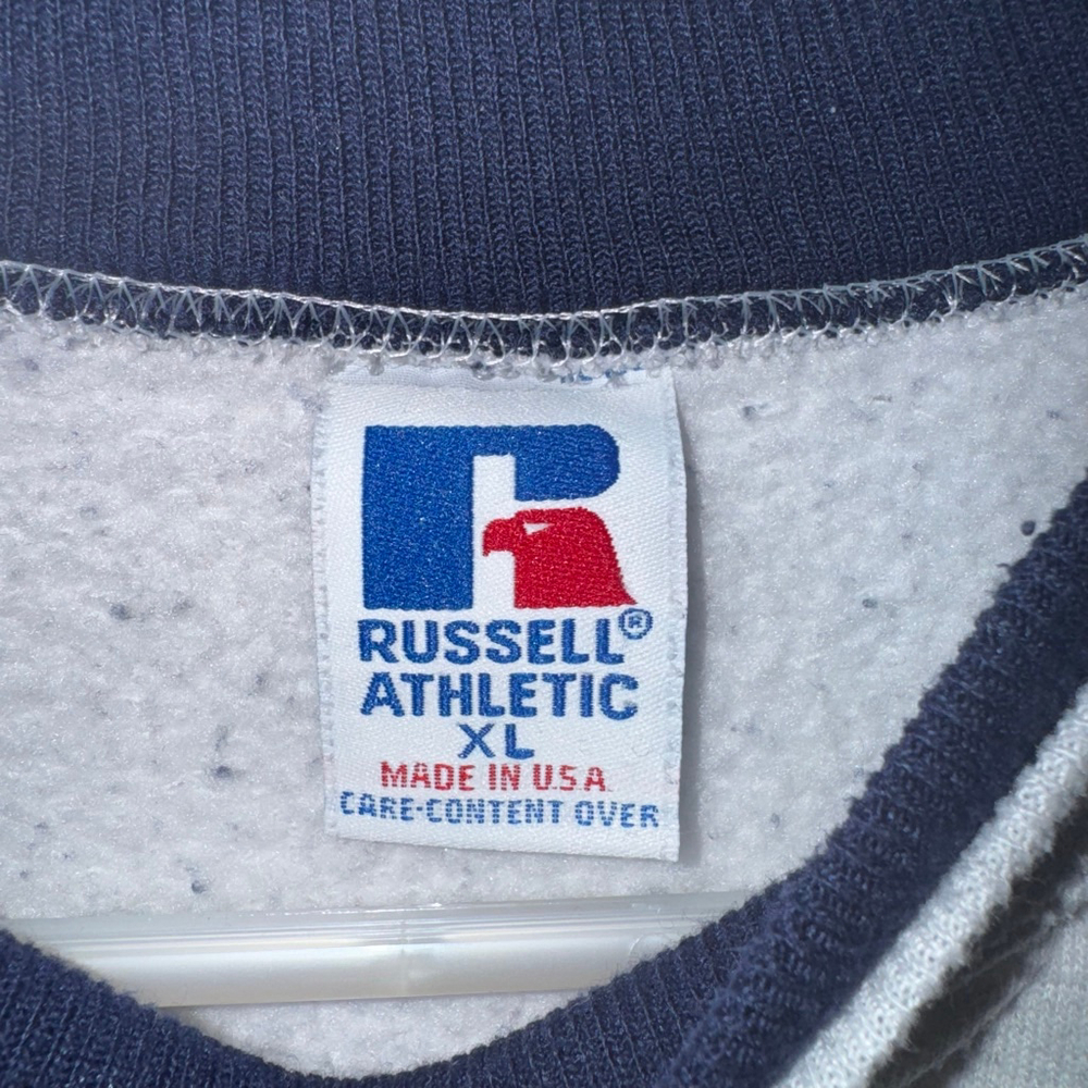 Vintage Russell Athletic Branson Sweatshirt XL Navy Gray USA - Picture 5 of 10